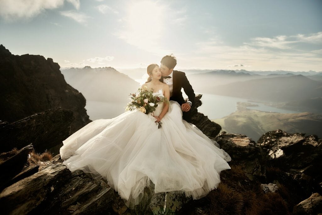 Sabrina & Wilson's Queenstown NZ Heli Pre-Wedding Shoot