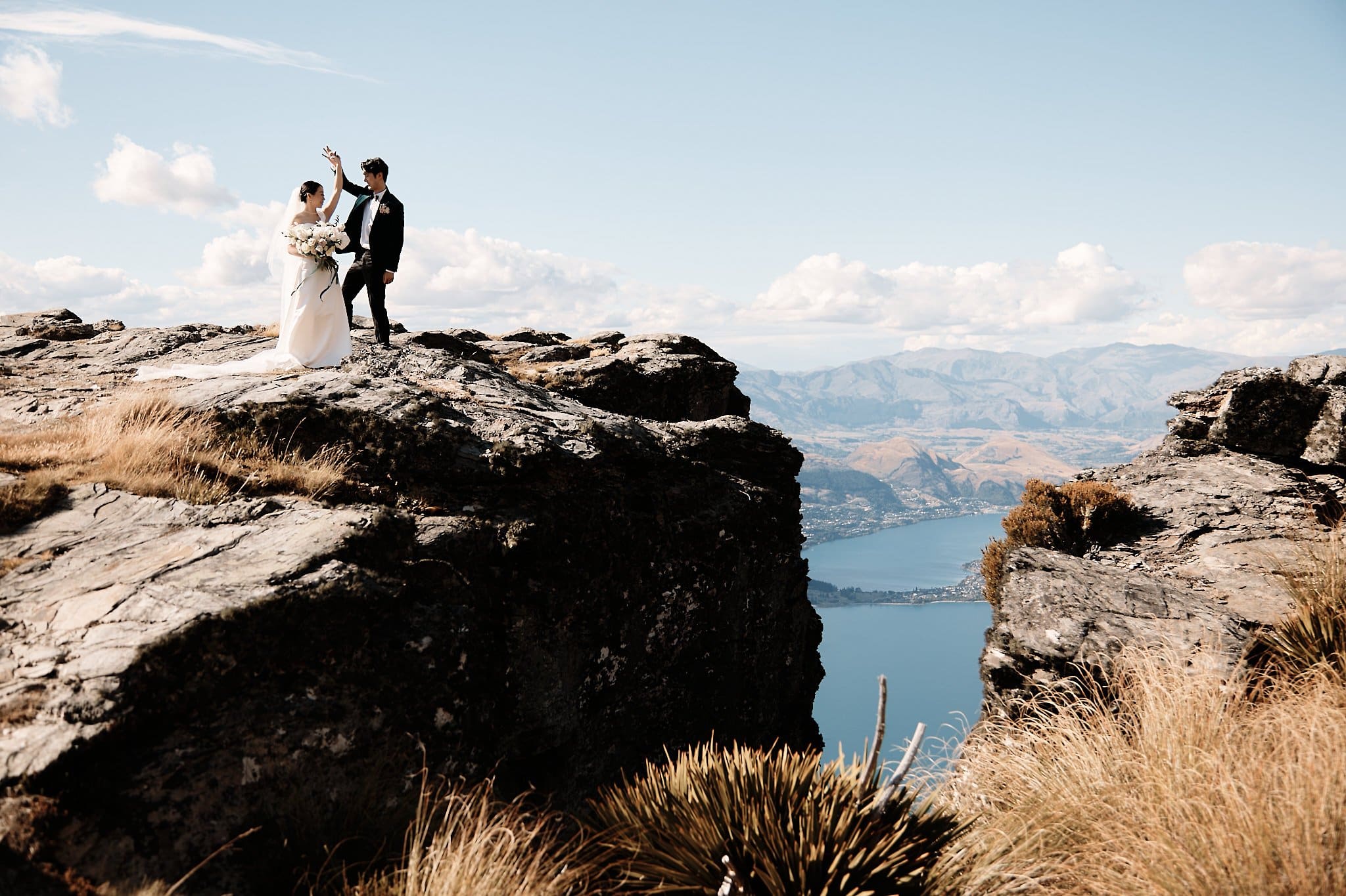 Cecil Peak Heli Wedding Queenstown NZ Elopement Photographer